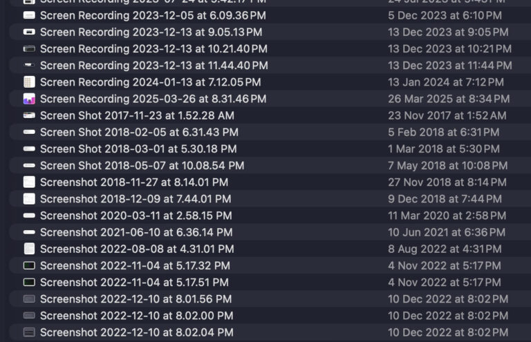 Organize automaticamente as capturas de tela do Mac em uma pasta e renomeie com IA