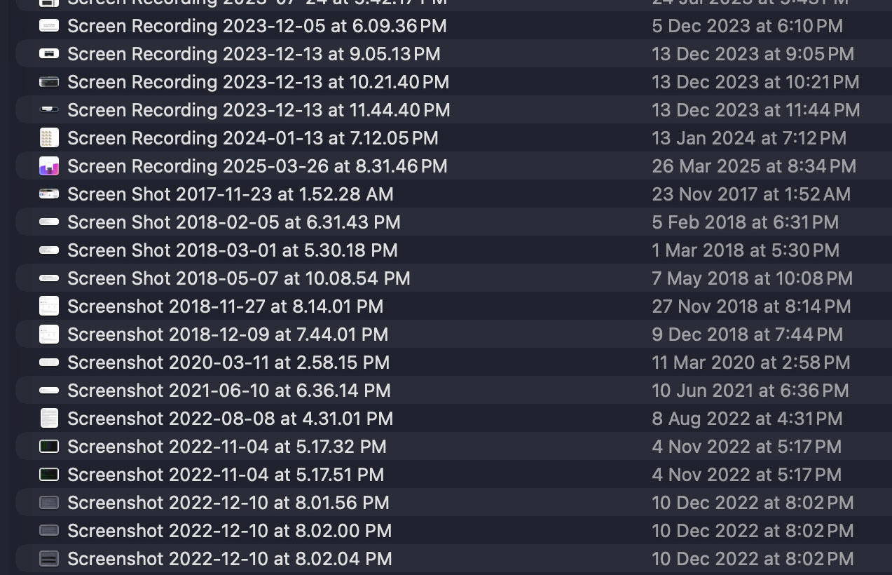 Organize automaticamente as capturas de tela do Mac em uma pasta e renomeie com IA
